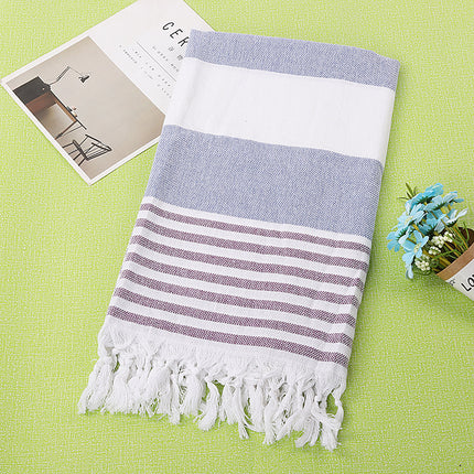 Cotton striped beach towel 100x180cm - Wnkrs