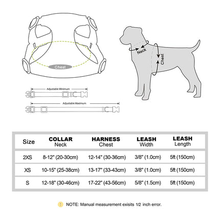 Ensemble harnais et laisse pour chien avec nœud papillon