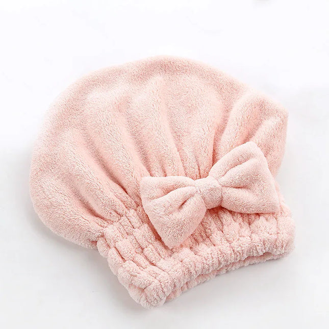 Serviette enveloppante en bambou pour cheveux - Turban en microfibre pour sécher les cheveux