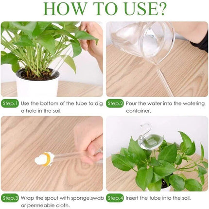 Garden Plant Watering Device Glass Flowers Water Feeder Automatic Self Watering Devices Bird Star Mushroom Design Plant Waterer - Wnkrs