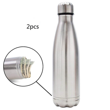 Stainless Steel Bottle Hidden Jar Outdoor Portable Storage - Wnkrs