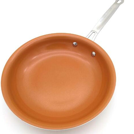 Non-stick Copper Frying Pan with Ceramic Coating and Induction cooking,Oven & Dishwasher safe 10 & 8 Inches - Wnkrs