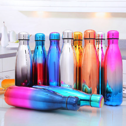 Hot Hot Hot Stainless Steel Vacuum Flask Hot Water  Outdoor Sport Thermal Water Bottle 500ML Coke Bottle - Wnkrs