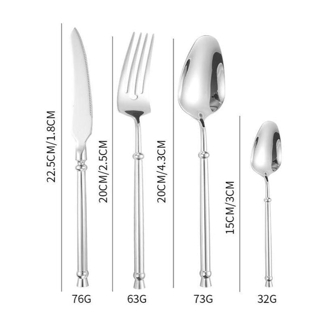 24-Piece High-End Stainless Steel Cutlery Set