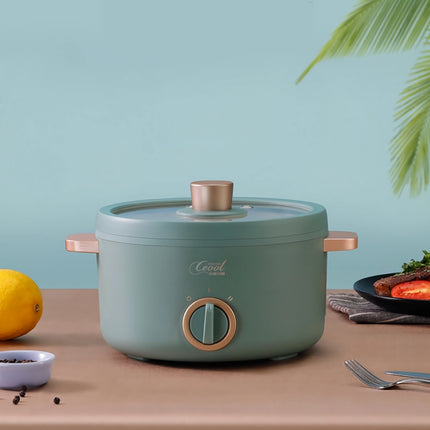 Mini olla eléctrica multifunción con vaporera para alimentos