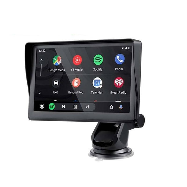 Reproductor multimedia universal para coche con pantalla táctil de 7" con CarPlay inalámbrico y Android Auto