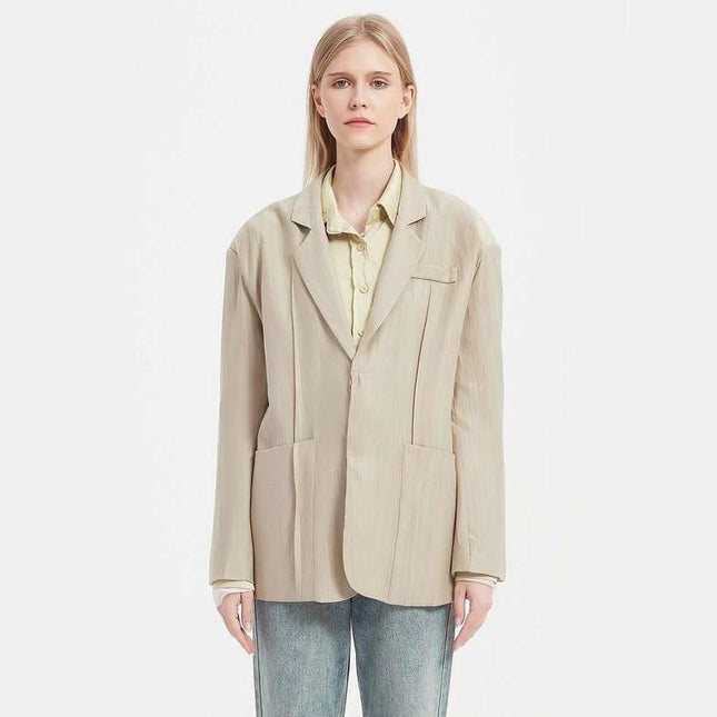 Elegant Khaki Blazer for Women