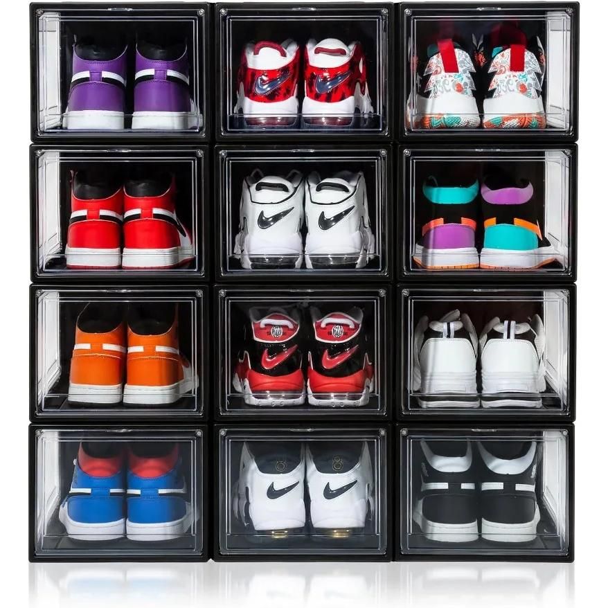 Clear Acrylic Stackable Shoe Boxes