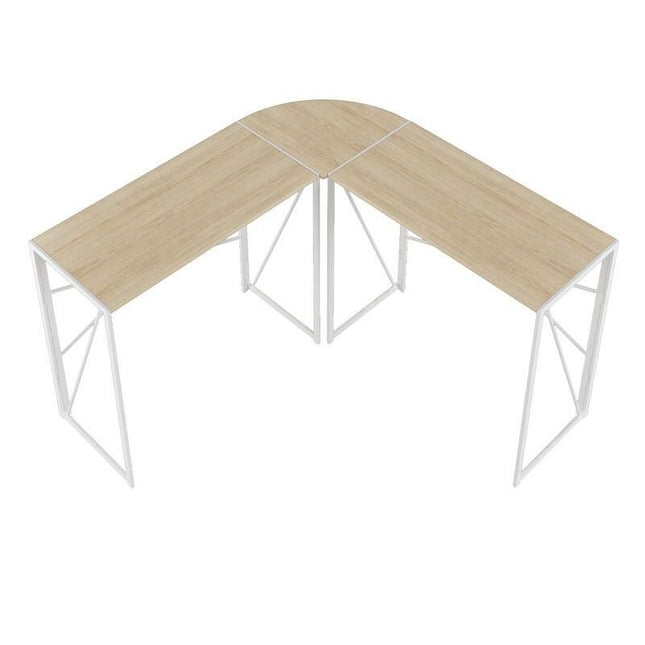 White L-Shaped Corner Desk for Home Office - Wnkrs