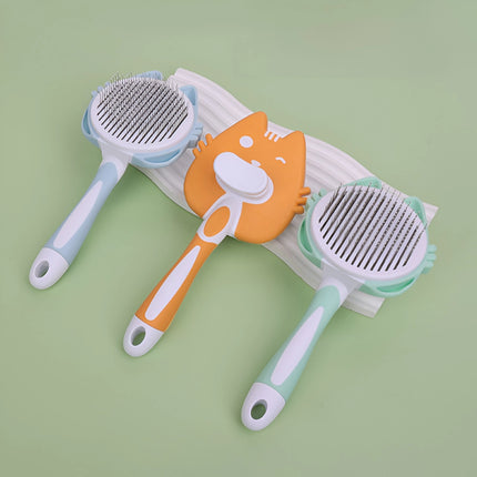 Brosse de toilettage autonettoyante pour animaux de compagnie - Élimine les poils de chien et de chat