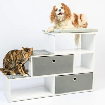 Perch Bookshelf with Storage Baskets - Wnkrs