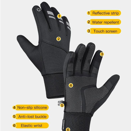 All-Season Reflective Touchscreen Thermal Gloves - Wnkrs