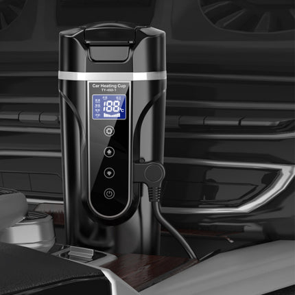 Portable Car Bottle Smart Touch Digital Display Insulated Cup Home Traveling Heating Cup Water Bottle - Wnkrs