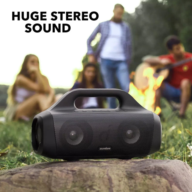 Altavoz Bluetooth para exteriores con controladores de titanio y 24 horas de reproducción: resistente al agua, tecnología BassUp