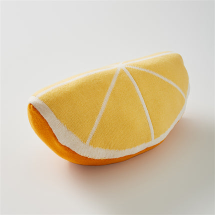 Almohada suave con diseño de frutas adorables: lindo cojín decorativo para el sofá y la cama