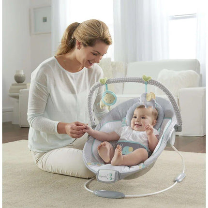 Deluxe Soothing Bouncer: Vibrating Plush Seat & Music Bed Chaise with 8 Melodies - Wnkrs