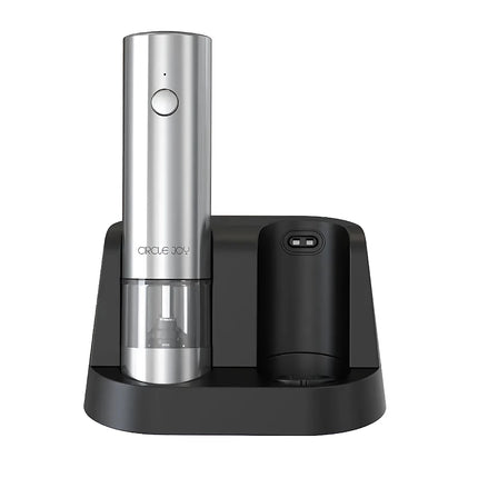 Rechargeable Electric Salt and Pepper Grinder Set with Base