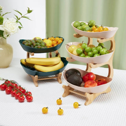 Modern Three-Layer Plastic Fruit Tray | Creative Living Room Home Decor