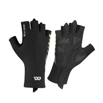 Guantes de ciclismo transpirables de medio dedo