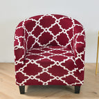 Rattan pattern red