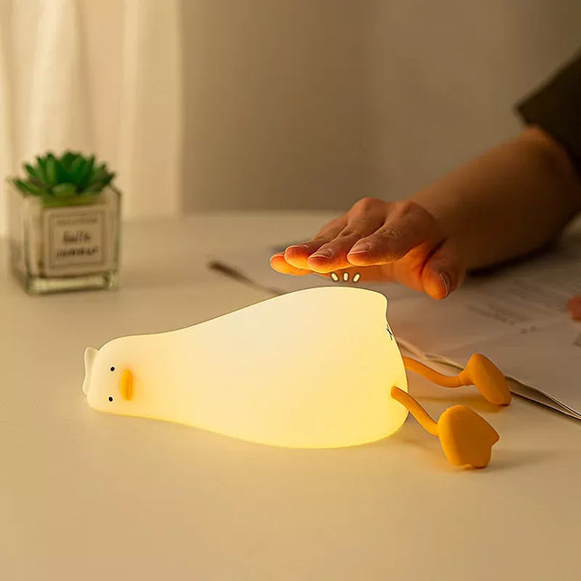 Veilleuse LED en forme de canard mignon