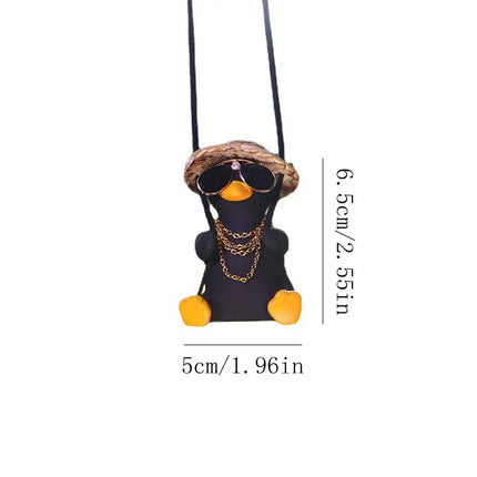 Cute Swinging Duck Car Pendant