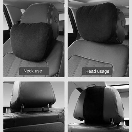 Universal Adjustable Car Neck Pillow Support with Soft Plush Finish - Wnkrs