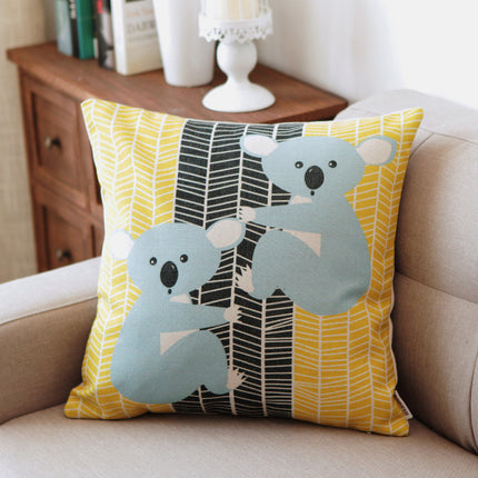 Cute Cotton And Linen Cloth Art Throw Pillow Cushion Pillowcase - Wnkrs