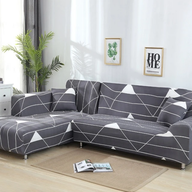 L shaped Sofa Cover Stretch Sectional Couch Cover Sofa Set