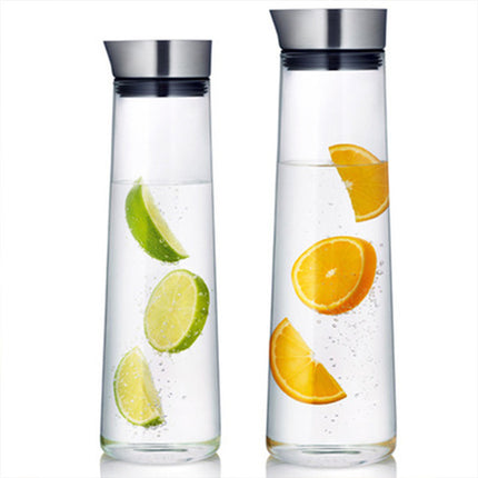 Thick glass juice jug Heat-resistant cold water cup large capacity cold water bottle - Wnkrs