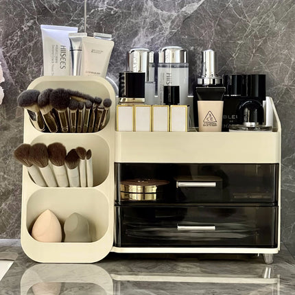 Organizador de maquillaje grande con cajones