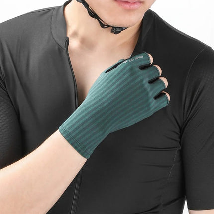 Guantes de ciclismo transpirables de medio dedo