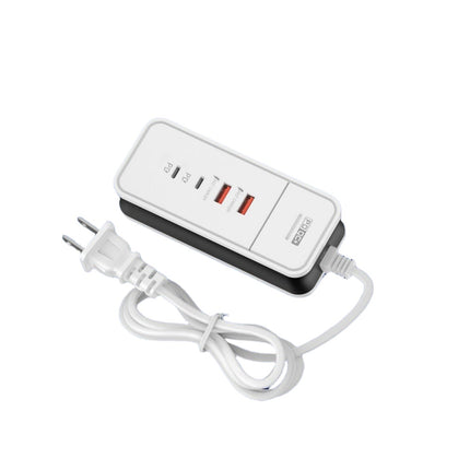 Cargador de pared USB compacto de 4 puertos con carga rápida