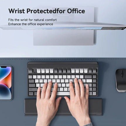 Ergonomic Keyboard Wrist Rest Pad with Desktop Storage
