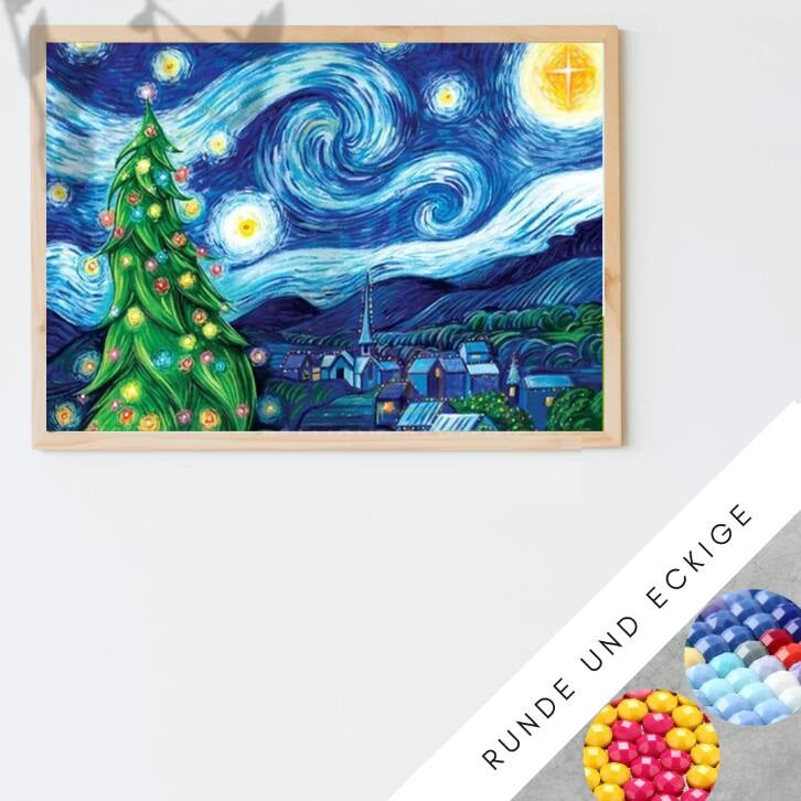 Christmas Art Starry Sky Diamond Painting