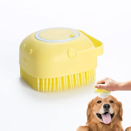 Brosse de bain en silicone pour chien