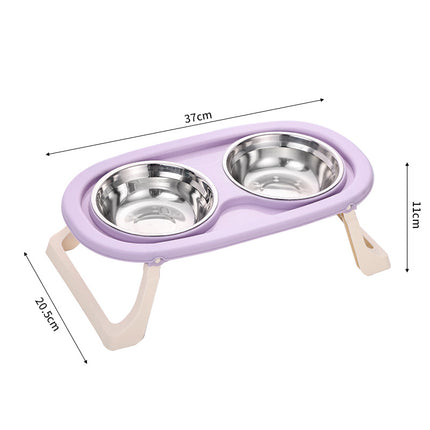 Mangeoire pliable et antidérapante pour chat