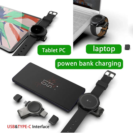 Galaxy Watch Fast Charging Dock: Type C Wireless Charger for Watch 3/4/5 & Active