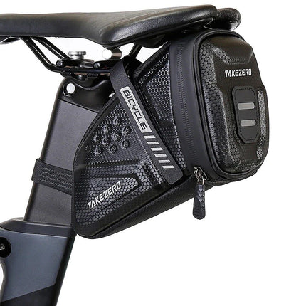 Waterproof Mountain Bike Saddle Bag with Reflective Design and Hardshell Protection - Wnkrs