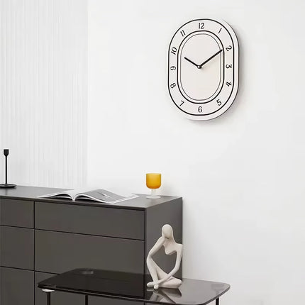 Reloj de pared blanco minimalista creativo