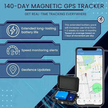 Rastreador GPS para automóvil de larga duración con carcasa magnética impermeable y cobertura 4G