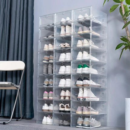 Transparent Shoe Storage Organizer Box - Wnkrs