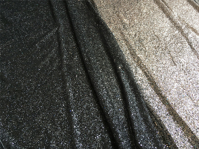 Bright And Full Version Of Black Gold Black Silver Hot Sequined Fabric - Wnkrs