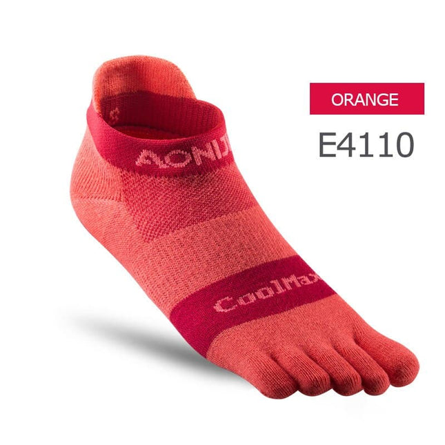 Solid Color Coolmax Athletic Toe Socks