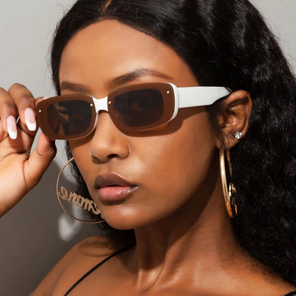 Candy Color Rectangle Sunglasses