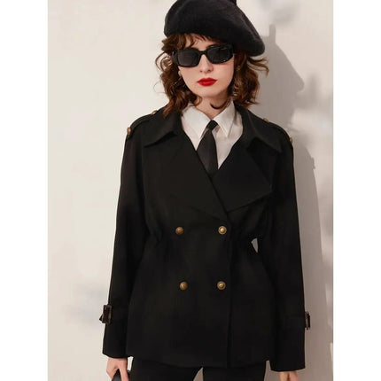 Trench-coat croisé élégant pour femme