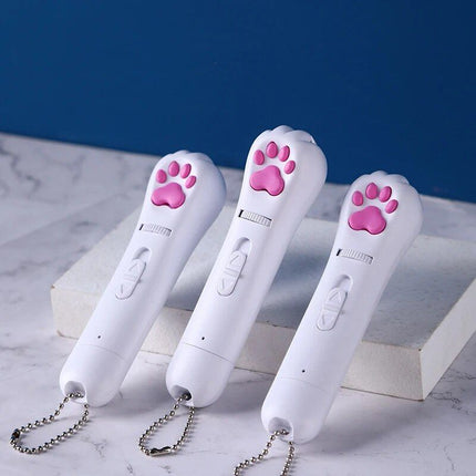 6-in-1 USB Rechargeable Pet Laser Toy with LED & UV Functions - Wnkrs