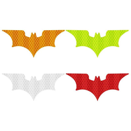 Bat Shape Reflective Safety Stickers for Vehicles & Helmets - Wnkrs