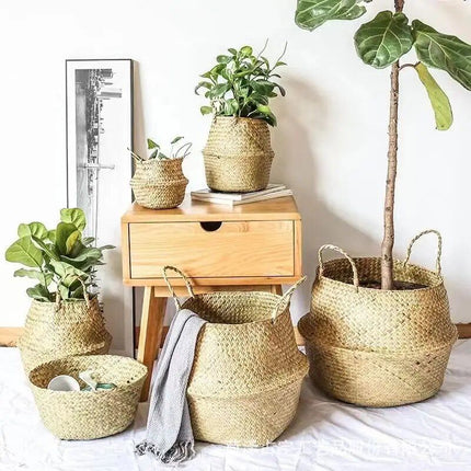 Versatile Wicker Seagrass Planter and Storage Basket - Wnkrs