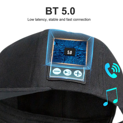 Bluetooth Hat with Built-In Speaker and Mic